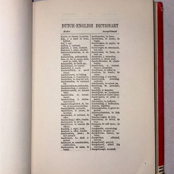 Dutch-English English - Dutch Dictionary by J. Vergil 1950 Vintage - Picture 4 of 5